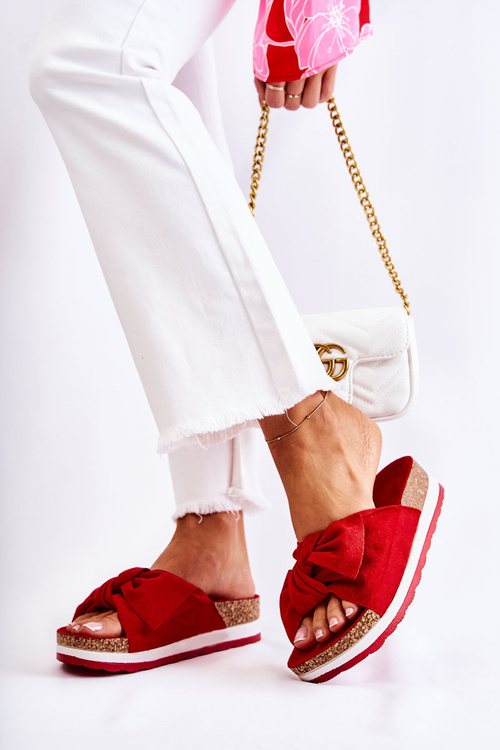 Slippers On A Platform Red So Comfy