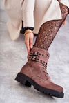 Women's Suede Warm Boots Bright brown Silvor