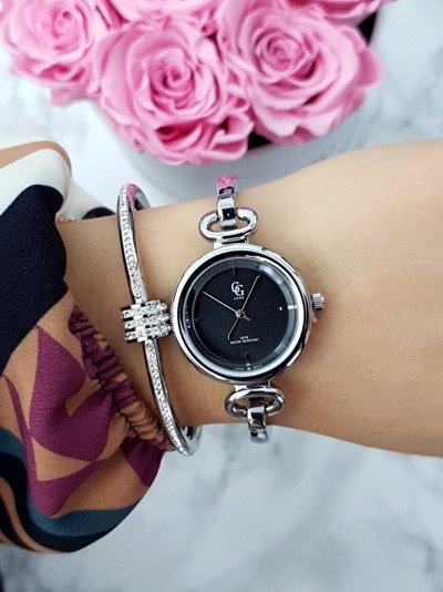 Luxe Women's Silver Bracelet Watch Mega