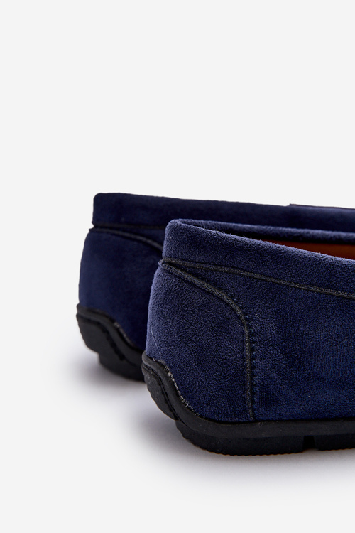 Men's Eco Suede Loafers Navy Blue Nedlin