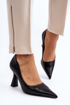 Classic Pointed Toe High Heels Black Delimena