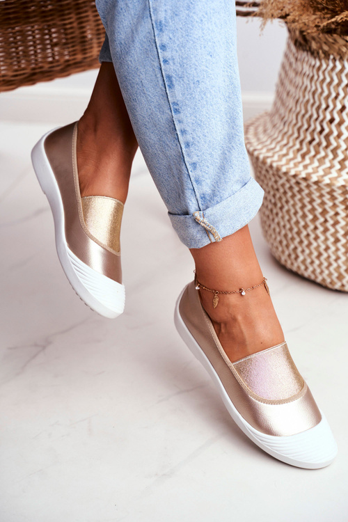Sneakers On Slip On Sneakers Gold Justy