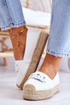 Classic Espadrilles On The Platform White Julianne