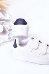 Children's Sneakers With Velcro White-Navy California