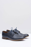 Elegant Men's Visiting Navy Blue Damoste Half Shoes