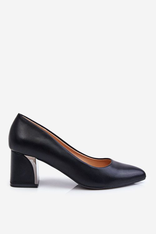 Elegant Pumps On A Heel Black Emma