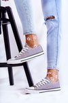 Women's Classic Sneakers Grey Be Mine