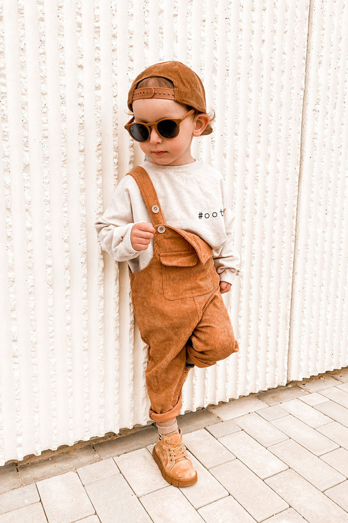 Children's High-top Sneakers With A Zipper Camel Boone