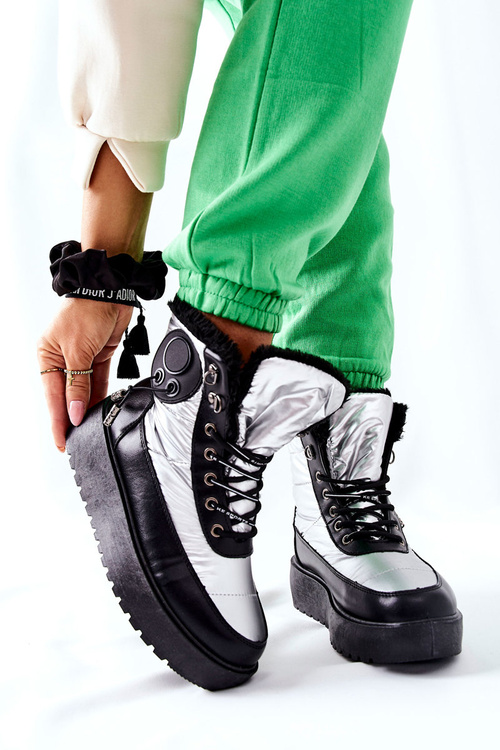 Women's Snow Boots Silver Kennilis