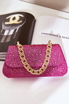 Embellished Evening Bag Fuchsia Kariti