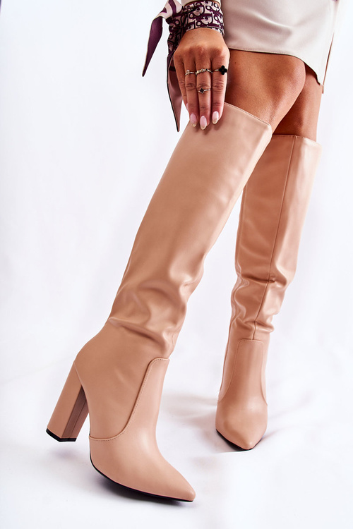 Classic Boots On A Post Nude Mayra
