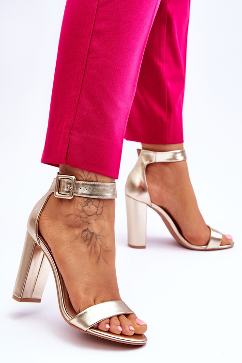 Heel Sandals gold Georgina