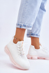 Women's Slip-on Sock Shoes GOE JJ2N4079 White