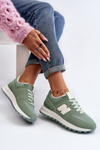 Sneakersy Buty Sportowe Damskie Zielone Lifari LY085