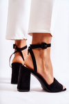 Fashionable Sandals On A Bar Black Salis