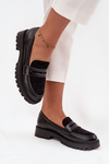 Women's Moccasins From Eco Leather Black Cailen