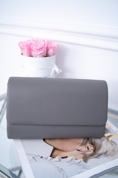 Women's Evening Handbag Grey Clutch Bag