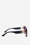 Black Women's Square Sunglasses UV400