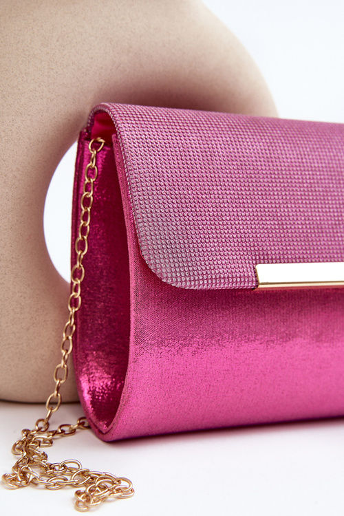 Pink Clutch Bag on Chain Onelia