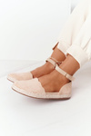 Suede Espadrilles On A Straw Sole S.Barski Beige