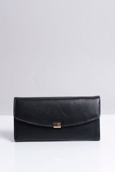 Large Women's Black Wallet