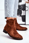 Women's Cowboy Boots Flat Heel Camel Plemmi