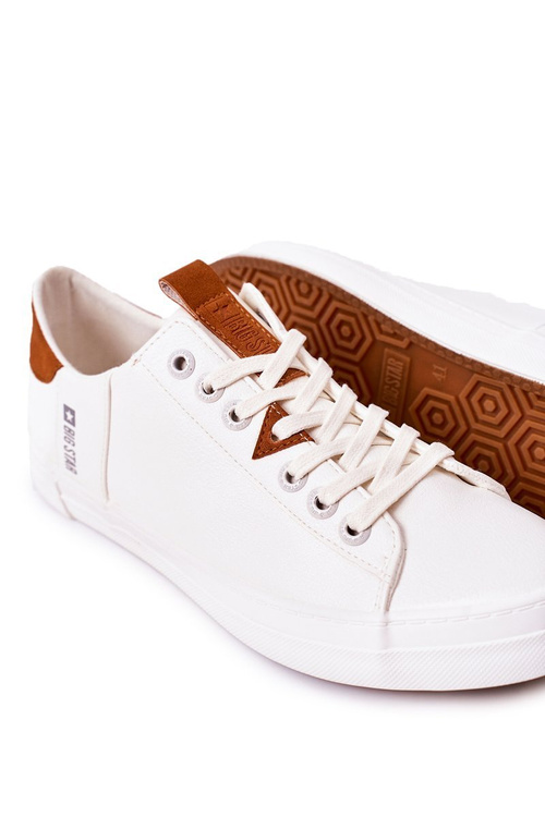 Men's Leather Sneakers Big Star GG174025 White