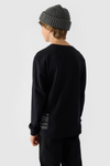 Long Sleeve T-Shirt For Boy With Print Regular 4F 4FJWAW24TLONM294-20S Black