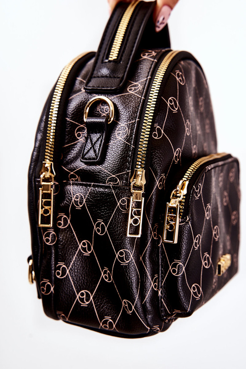 Plecak Damski Skórzany Czarny NOBO L1341-C020