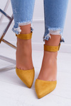 Women's Stiletto pumps Yellow Domine