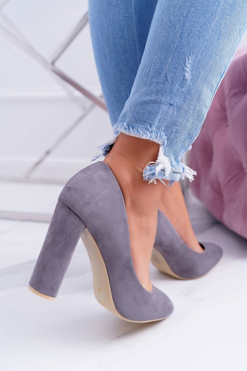 Women's Stiletto Women's Suede Grey Verdi pumps