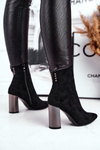 Women's Boots On Heel Black Trens