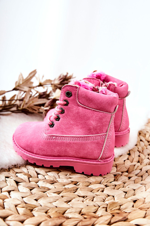 Children's Trapers Boots Pink Milos