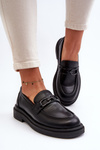 Black Women's Leather Moccasins Keelana