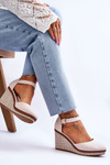 Women's Classic Wedge Sandals Beige Malani