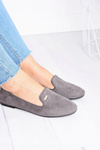 Neala Women's Grey Suede Ballerinas