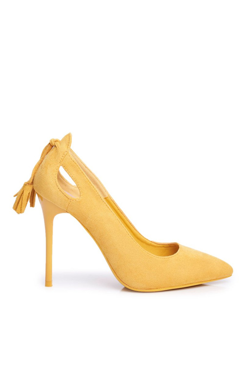 Women's Stilettos Chamois Pointed Yellow Leven