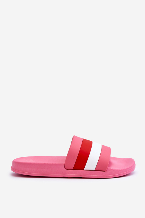 Women's Striped Slippers Dark pink Vision