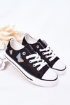 Children's Sneakers With Butterflies Black Fairytale