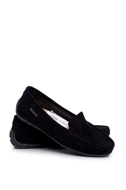 Morreno Women's Black Suede Moccasins
