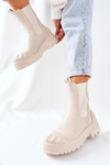 Insulated Chelsea Boots Beige Time Off