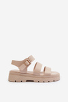 Women's Sandals with Chunky Sole Beige Nicarda