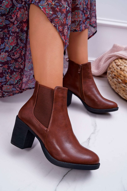 Women's Heeled Boots Brown Ergost