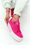 Women's Sneakers On A Platform BIG STAR HH274054 Fuchsia