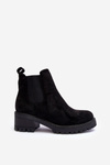 Low Classic Suede Ankle Boots Black Lalyllis