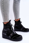 Leather Boots on a Wedge Maciejka 06185-01 Black