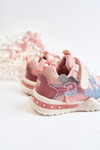 Buty Sportowe Dziecięce Materiałowe Rzep Różowe Nathine
