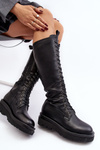 Women's Knee-High Warm Boots Black Lliclies