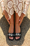 Women's Sandals with Decorations S.Barski KV27-004 Black