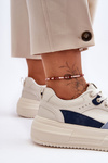 Women's Sport Shoes On Massive Platform White-Blue Gemma